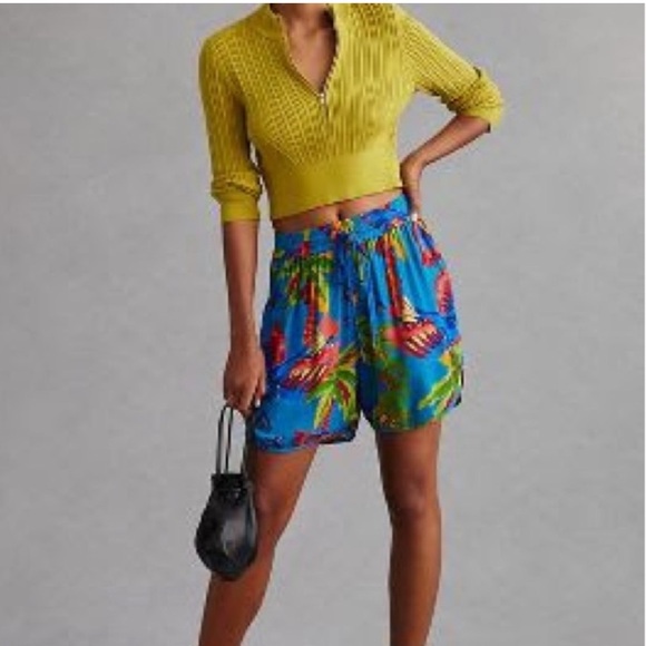 NWT Small FARM Rio Sunny Day Tropical Shorts